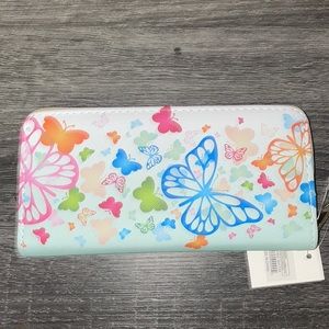 Blue butterfly wallet